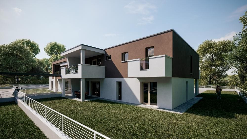 rendering esterni complesso condominiale treviso 3