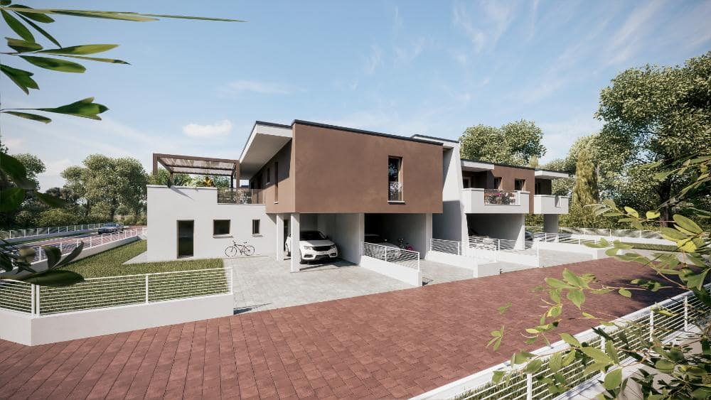 rendering esterni complesso condominiale treviso 4